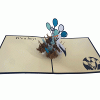 pop-up it's a boy kaart